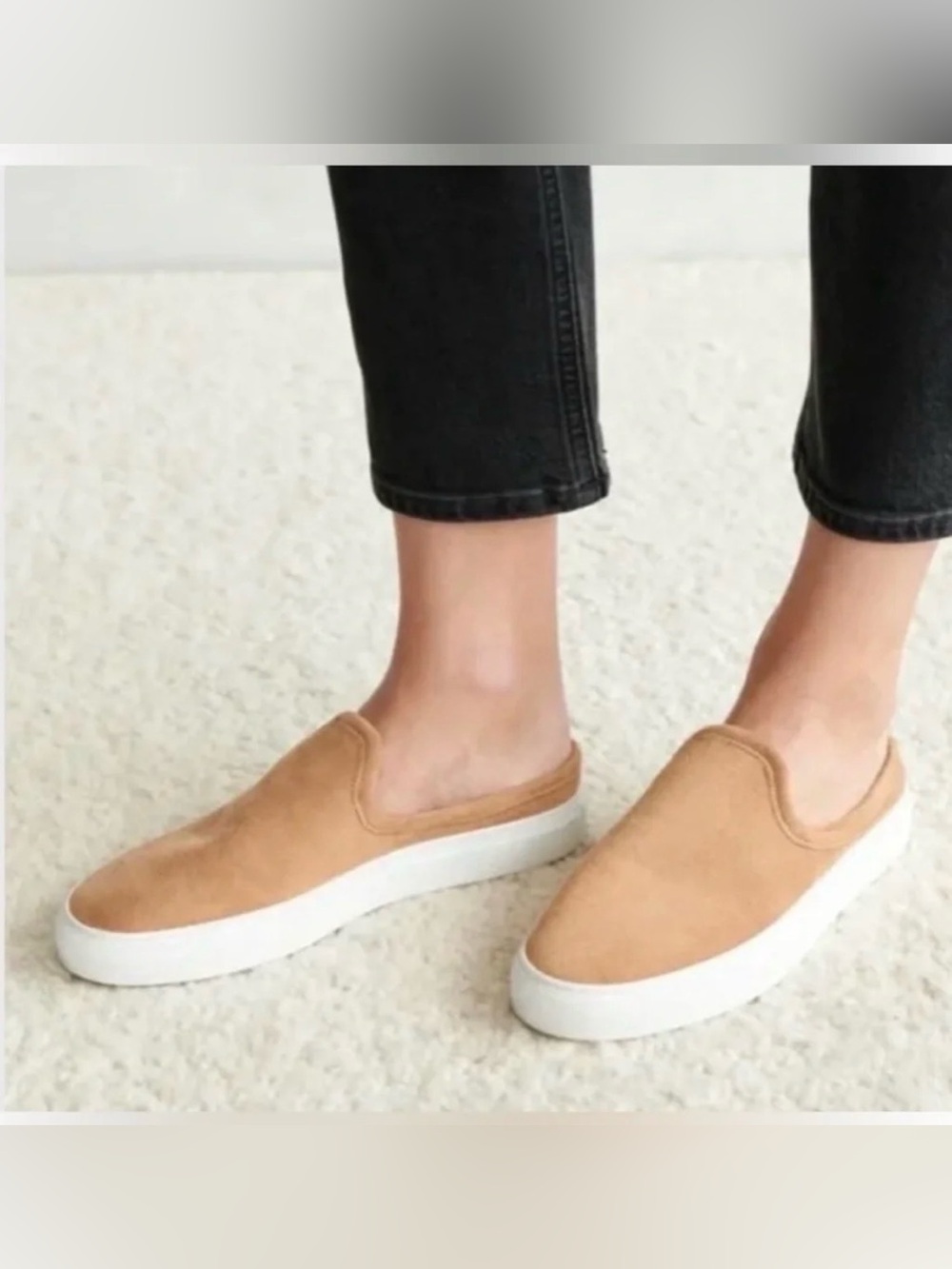 Jenni Kayne Suede Slider Slip On Sneaker Women's 39 US 8.5 Minimalist